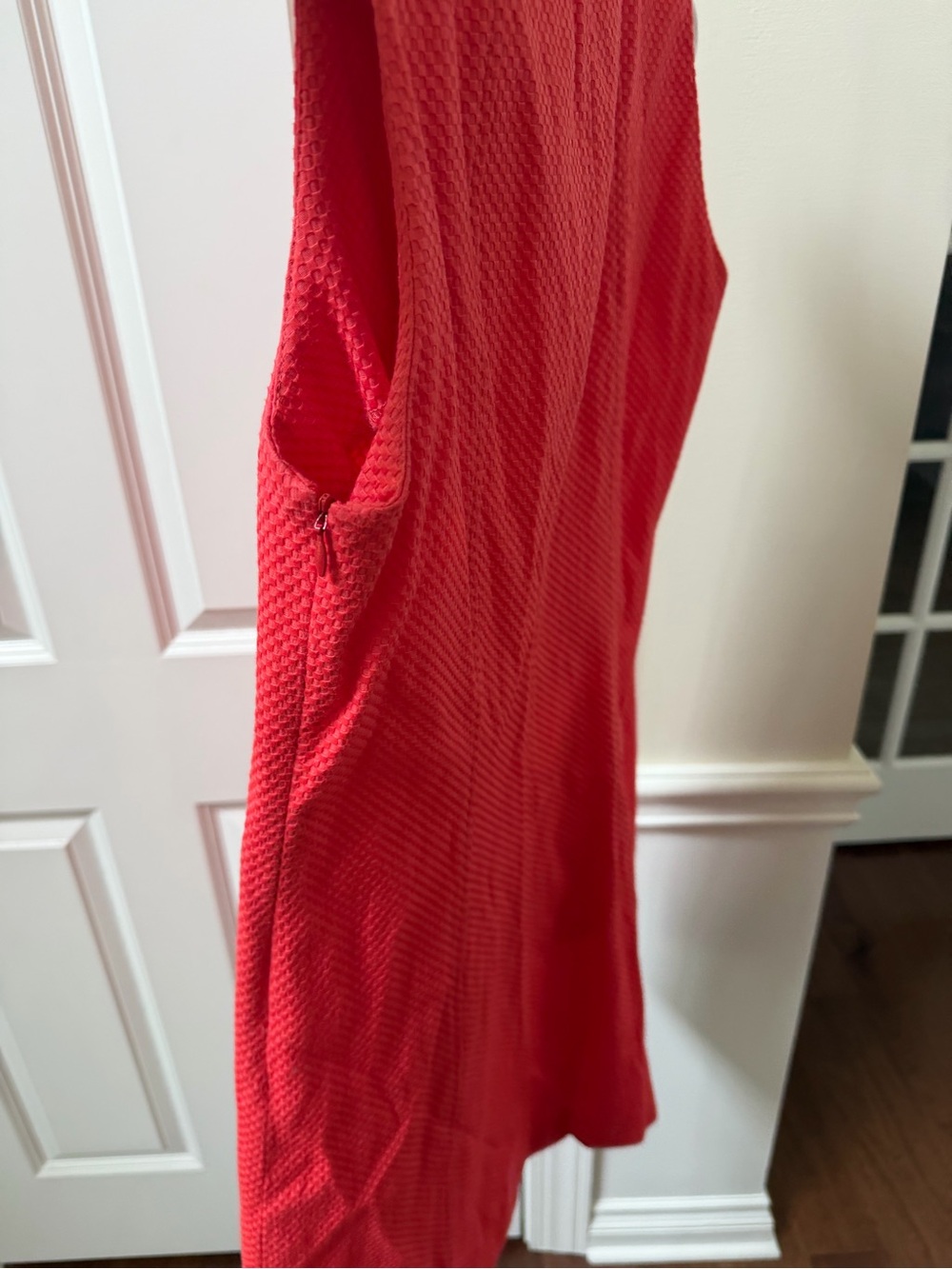 Susan Bristol Coral Textured Collar Dress - Picture 6 of 6